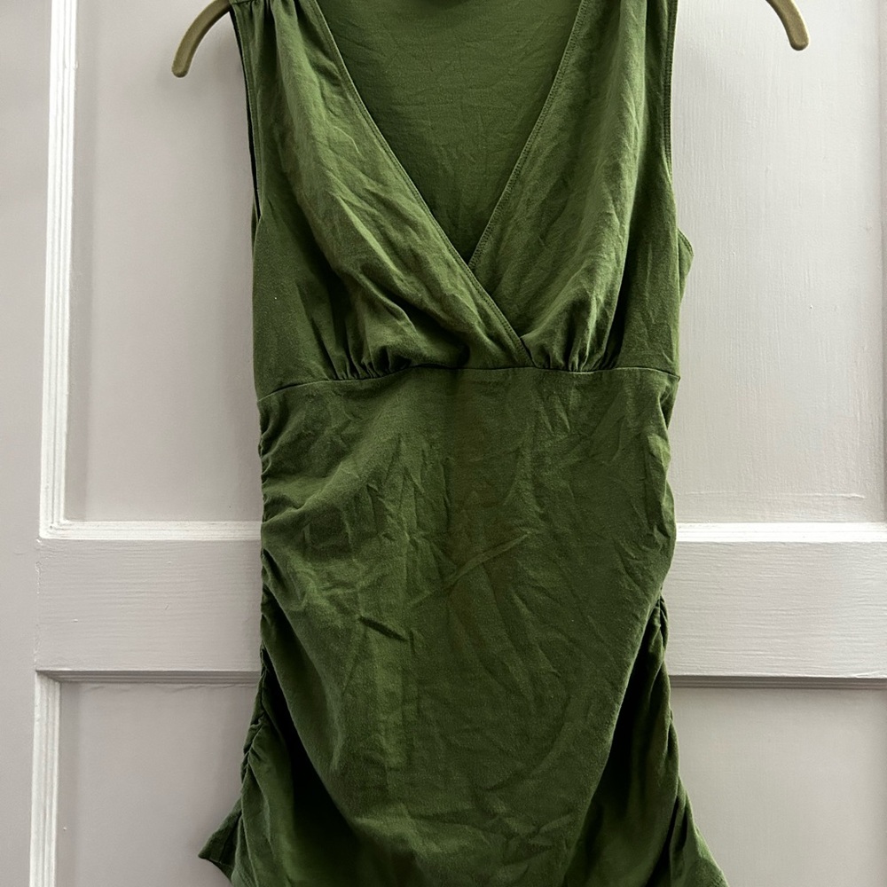 CAbi Olive Green Sleeveless top